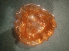 vintage antique carnival glass bowl