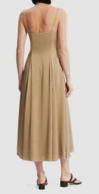 theory satin slip dress Theory Women's Satin Sculpted Slip Maxi Dress - Black