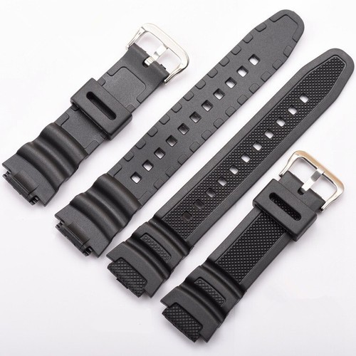 Watch Strap for Casio AE-1000W/AQ-S810W 18mm Cambered Rubber Strap - Picture 7 of 29