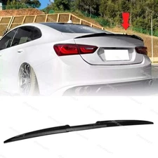 Carbon Fiber For Chevrolet Malibu LT Rear Roof Trunk Spoiler Lip Tail Wing PU