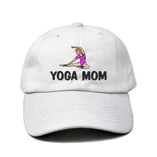 Yoga mom embroidered cap, yoga lover mom cap hat, yoga mom cap hat, mom yoga