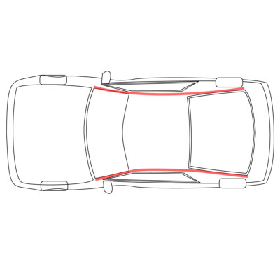 For Isuzu/Holden D-Max RC 2003 - 11 Right Roof Rubber Seal Weatherstrip Front