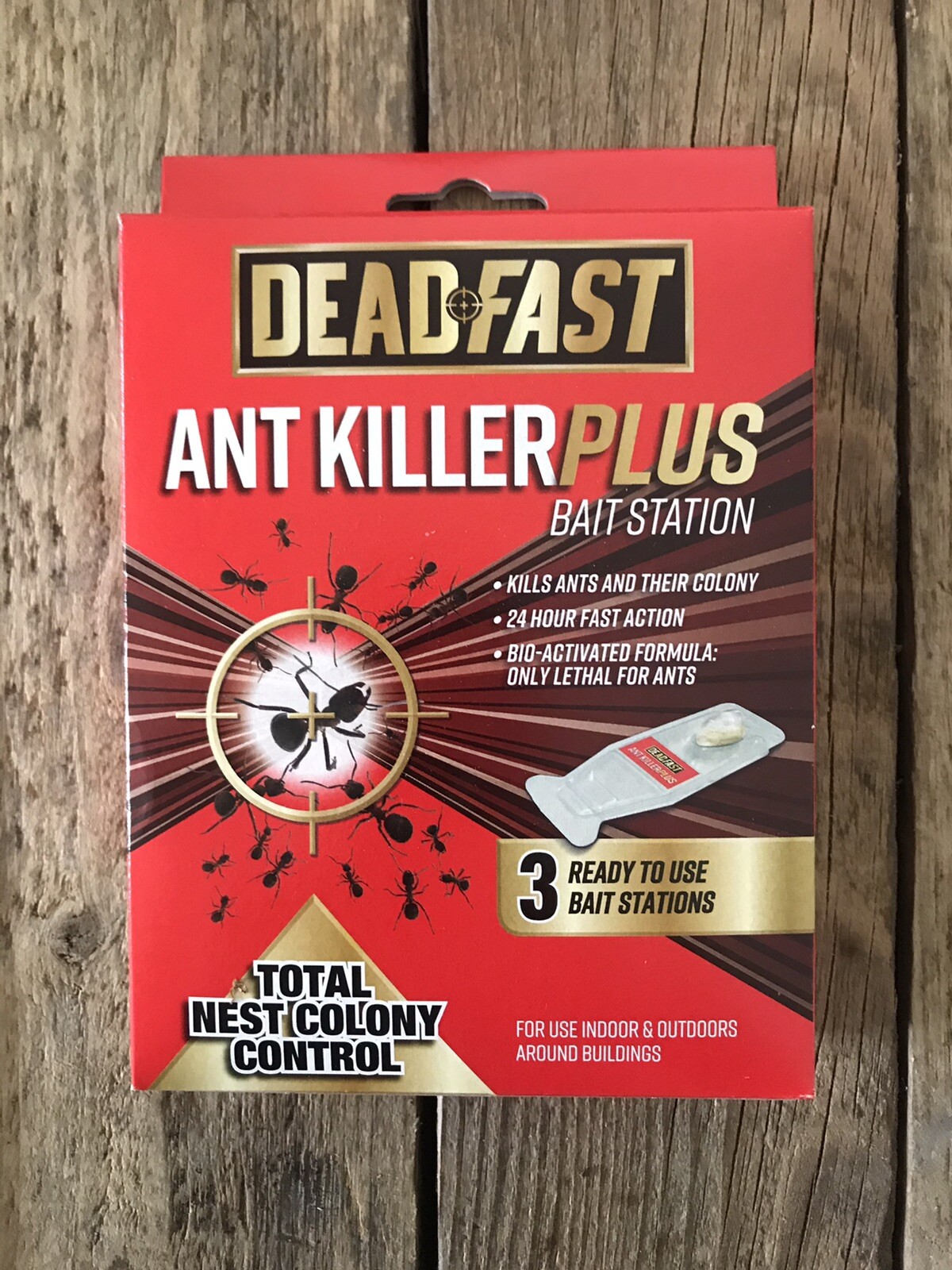 Deadfast Ant Killer Plus Bait Station 3 x 4g - By Westland