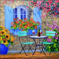 Floral Tile Backsplash Mikki Senkarik Wine Art Ceramic Mural MSA245