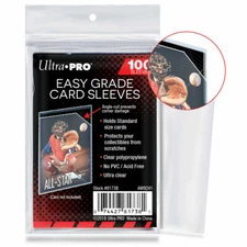Ultra Pro Easy Grade Soft Sleeves Pack Of 100 Card Sleeves