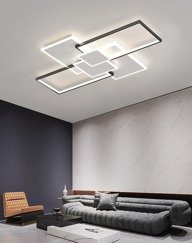 Plafoniera da Soffitto LED 186W Design Geometrico 3 Tonalità di Luce Dimmer IP20 - Foto 2 di 7