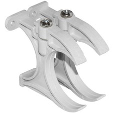 Set of 2 Tubular Heater Brackets for Tube Heaters White -  TBX1-PK-WH