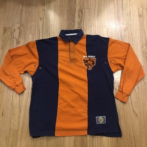 chicago bears long sleeve polo shirt