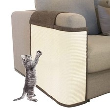 Cat Scratch Couch Protector with Natural Sisal for Protecting Couch Sofa Chai...