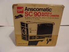 Vintage GAF Anscomatic SC/90 Super 8 Movie Camera W/ Original Box
