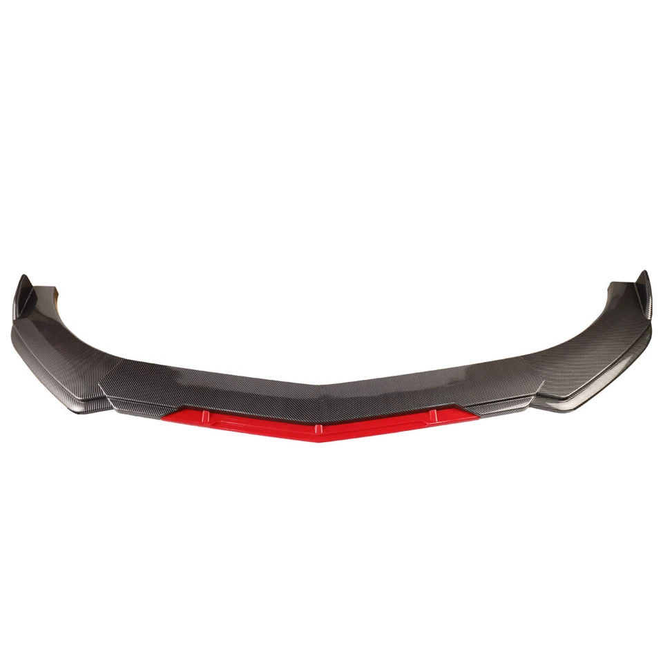 For Mitsubishi LANCER Universal Front Bumper Lip Spoiler Splitter Carbon Fiber - Image 3 of 4