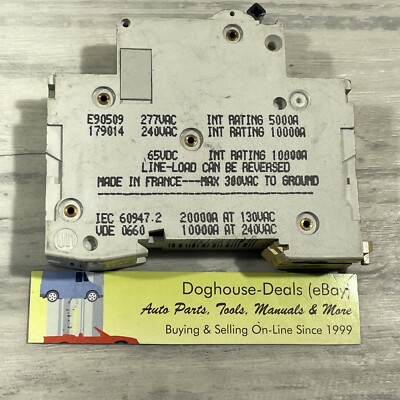 Merlin Gerin Multi 9 C60N 3A-Type C Circuit Breaker 277Vac 24427, 17904 E90509