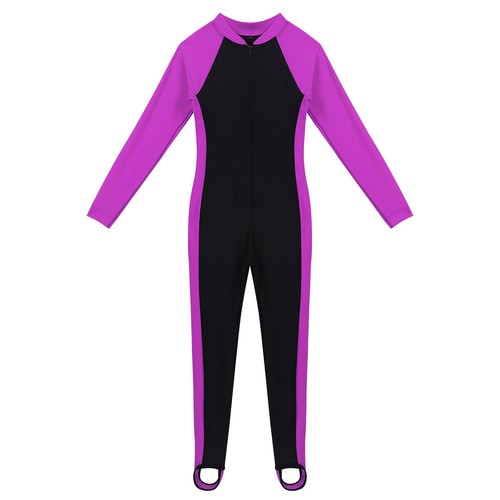 Kids Boys Girls Tankini Swimsuit Beachwear Rash Guard Long Sleeves Bathing Suit - Picture 20 of 25