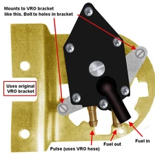 EVINRUDE JOHNSON FUEL PUMP REPLACEMENT KIT 3 CYL 60 70  ALL VRO EQUIPPED MODELS