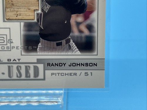 2001 Upper Deck Pros & Prospects #PP-MJ Greg Maddux / Randy Johnson Game-Used - Picture 4 of 10