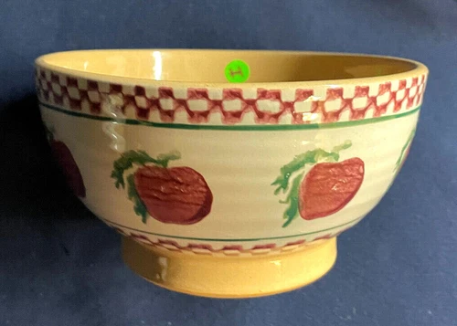 Nicholas Mosse Pottery Ireland - 6" "Red Apple" Footed Bowl ( H )