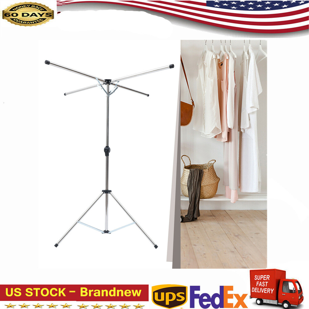 Clothes Rack Clothes Storage Drying Rack Portable Folding Dryer Hanger Home-image