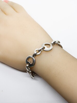 Authentic Tiffany & Co Open Heart Circle Link Sterling