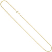 2,1Mm Panzerkette Halskette Collier Goldkette 333 Gelbgold Gold 45Cm, Damen