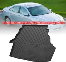 TPO Rear Trunk Cargo Floor Tray Boot Liner Mat Fit for Toyota 2006-2011 Camry