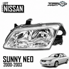 Left LH Front Headlamp Light W/O Bulb For Nissan Almera N15 Sunny Sedan 2000-03