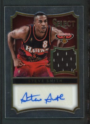 2014-15 STEVE SMITH  124/199 AUTO JERSEY PANINI SELECT AUTOGRAPHS