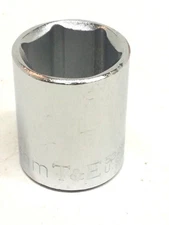 T&E Tools 53218 6 Pt. 18" mm 3/8" Drive Socket "MADE IN THE USA"