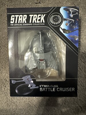 Eaglemoss   Star Trek   K t inga-Class Klingon Battlecruiser (Window Box)