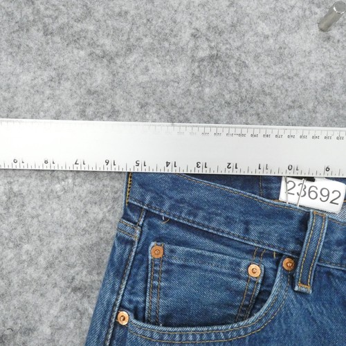 Levi's 501 Jeans Mens 31x29 Original Button Fly Straight Light Wash (Tag 32x32) - Picture 8 of 17