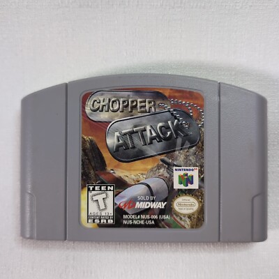 Chopper Attack (Nintendo 64, 1997) - Authentic Cart Only - Tested & Working