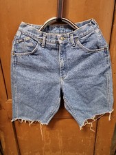 Lee Rider Jeans Vintage Cut Off Shorts USA made with quality Union 1980s sz 28