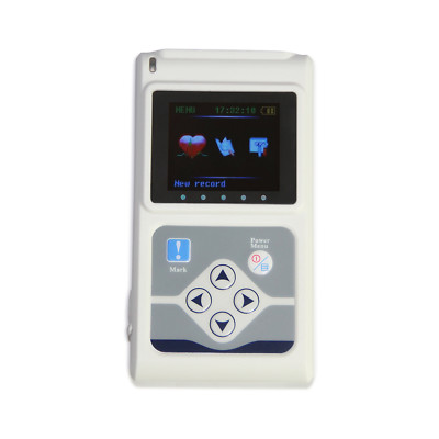 CONTEC TLC5000 12-Lead Holter ECG 24hour Monitor Sync PC Software Analysis, FDA