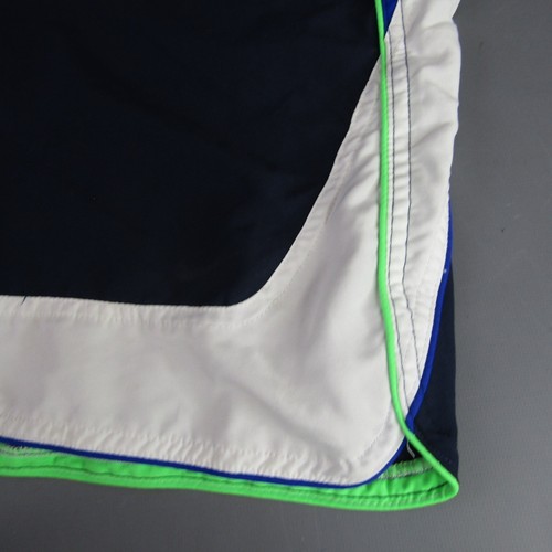 Nike Swimsuit Men's Size S Navy Swim Shorts Spellout Logo Small Trunks Beach - Picture 4 of 6