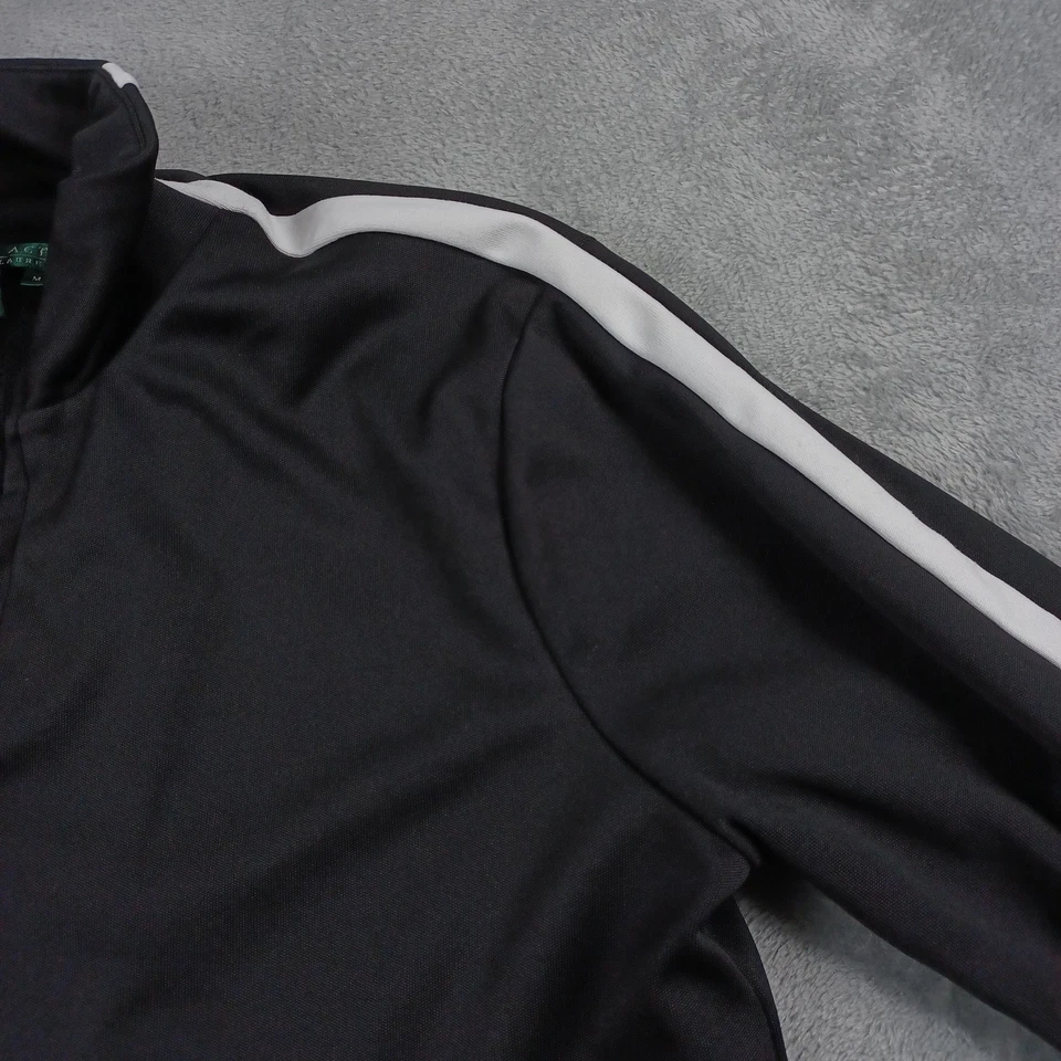 Chaqueta Lauren Active Ralph Lauren para mujer mediana pista top cremallera rayas años 2000 Foto 3 de 4