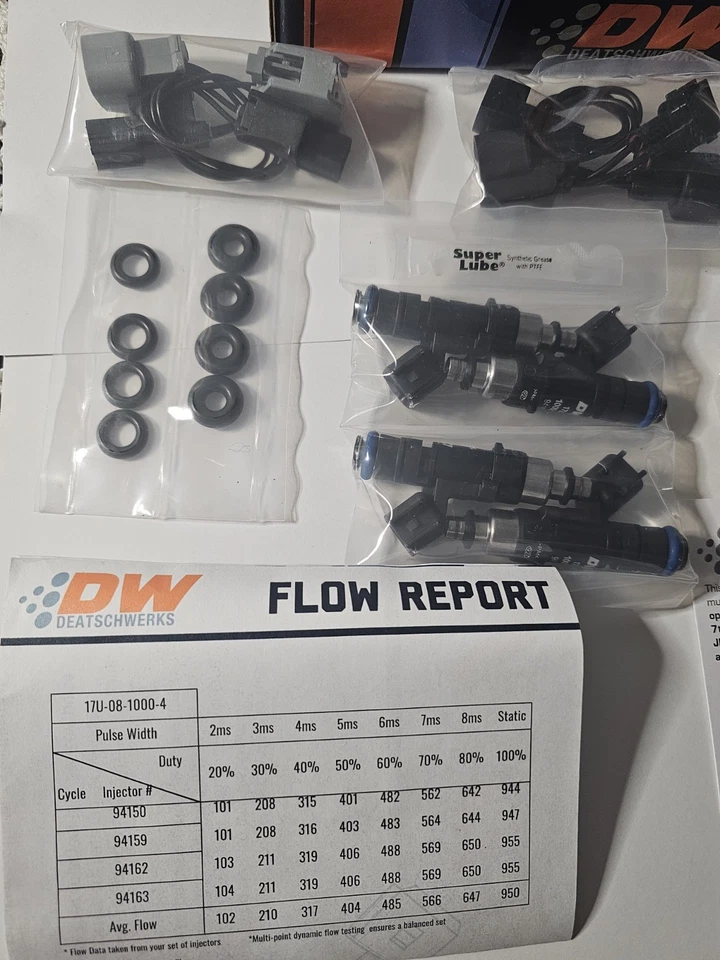 Inyectores DeatschWerks 17U‐08‐1000‐4 1000cc EV14 para motores Honda serie K Foto 2 de 4