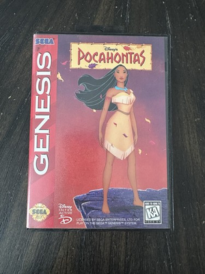 #ad Sega Genesis Game Disneys Pocahontas CIB Complete In Box $65.00