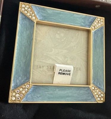Signed Jay Strong Water Mini Picture Frame 2.5  Square. Rare Find