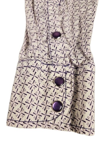 Cowgirl Hardware Large Women’s Western Shirt Pearl Snap Purple Big Cross - Picture 4 of 7