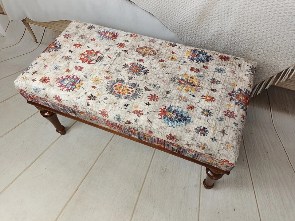 Pub bench, Upholstered bench, Cocktail ottoman, Lounge bench, Dining bench - Image 3 of 4