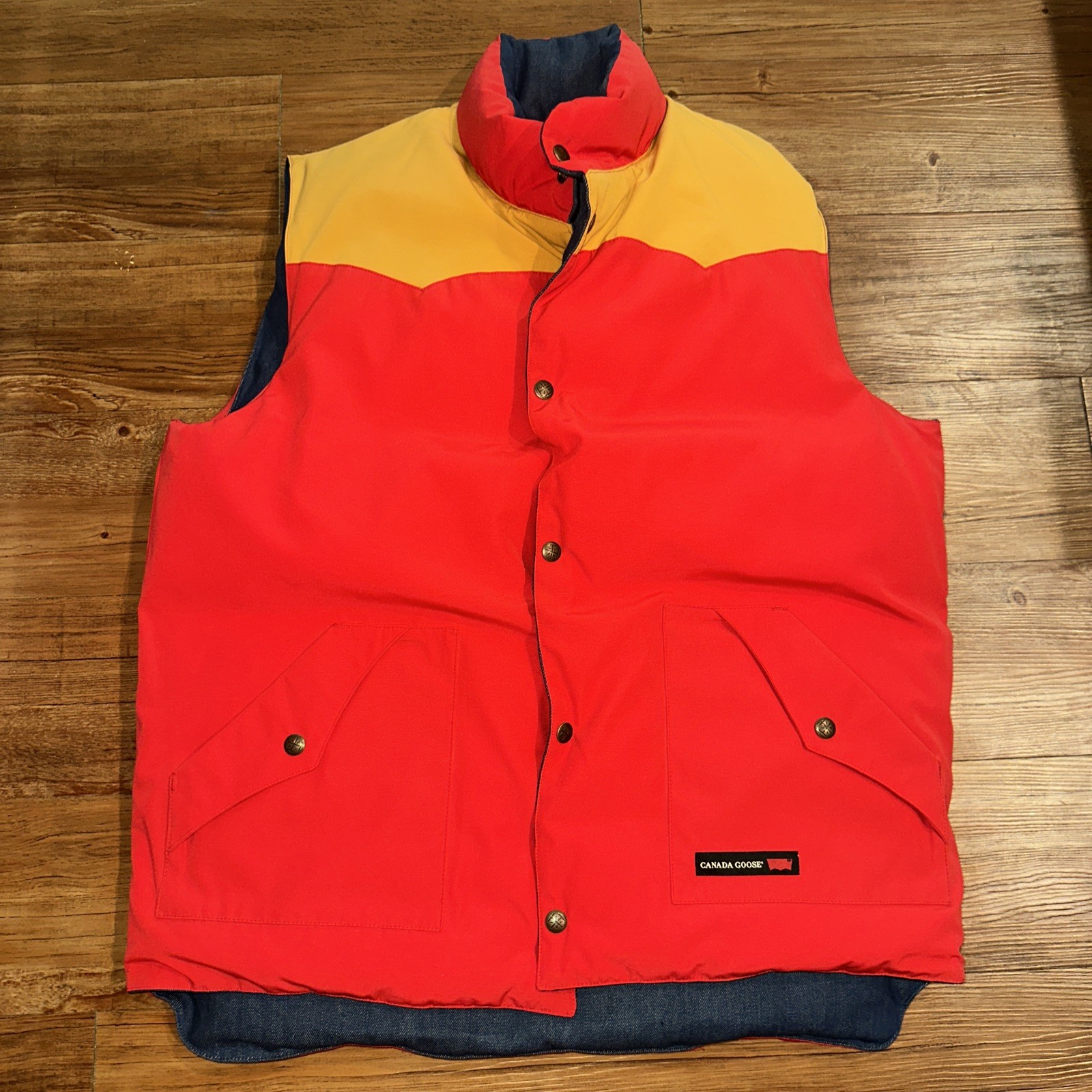 Rare Canada Goose x Levi’s 1 of 300 Denim Reversible Freestyle Vest Jacket 2013 thumbnail 4
