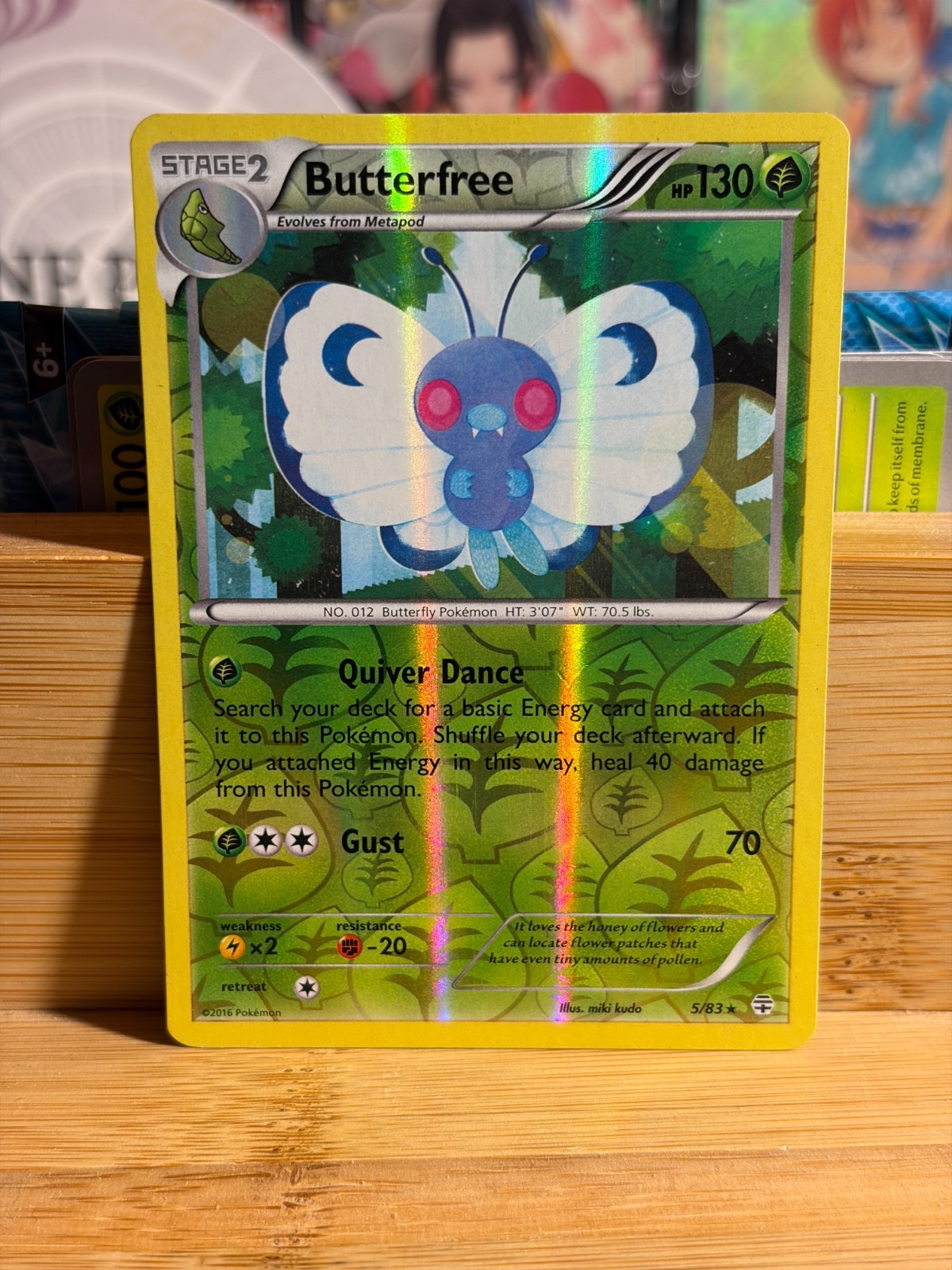 BUTTERFREE 5/83 Generations Reverse Holo Rare Pokemon TCG Lightly Played
