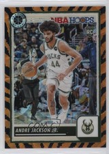 2023-24 Panini NBA Hoops Premium Stock Tiger Prizm Andre Jackson Jr #67 00zd
