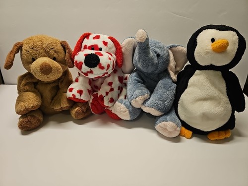 Ty Pluffies Tylux Plush Lot of 4 ~ Sweetie, Waddles, Puppers, Winks