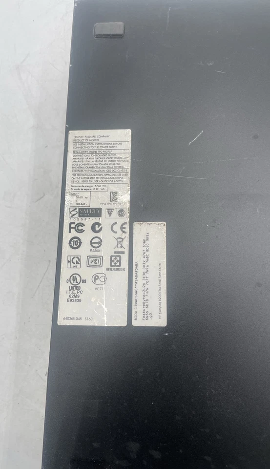 HP Compaq 8200 Elite SFF Business PC Intel Core i5 Windows 7 No HDD - Image 4 of 4