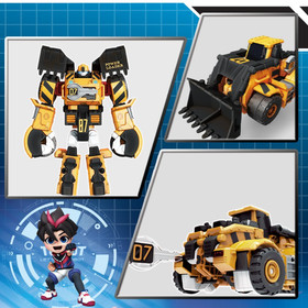 Tobot V Galaxy Detective Car Transform Robot Dozer Golden Edition Without Box
