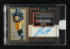 2018 Panini One Premium Rookie Gold 3/10 James Washington #40 Patch Auto 6fs