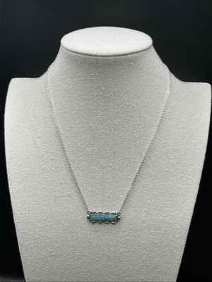 Barse Melrose Necklace-Turquoise- Silver- NWT