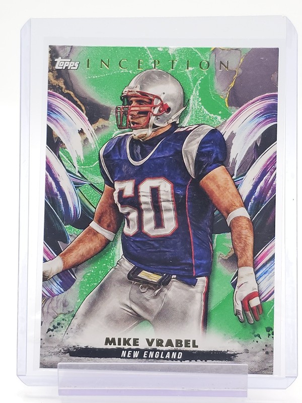 MIKE VRABEL 2024 TOPPS INCEPTION FOOTBALL GREEN #102 NEW ENGLAND PATRIOTS Q5099