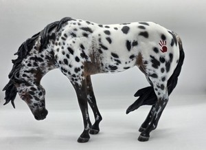 Artist Resin - Windbreak - Leopard Appaloosa - American Indian/Native American