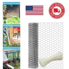 Hexagonal Chicken Wire 16 Inch x 33ft Safe Fencing for Vegetables and Flowers 0.82 per foot